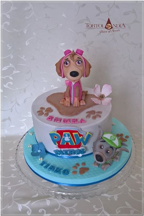 Sky & Rocky Paw Patrol - Decorated Cake by Tortolandia - CakesDecor