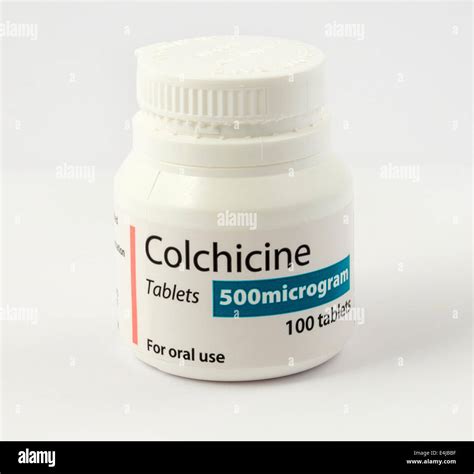 Colchicine tablets, an anti-inflammatory medicine for gout Stock Photo ...