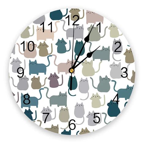 Cat Wall Clock Modern Design | Cat Clock Wall Clocks Home | Decorative ...