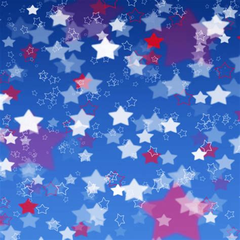 Red white and blue stars with blue background | Heat Transfer Source