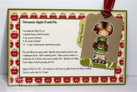 SugarPea Designs: Apple Pie Recipe Card