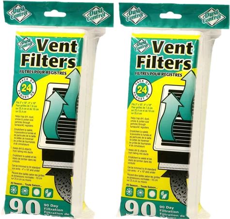 Dust Control Air Vent Filters - 48 Air Vent Filters for Home| Provides ...