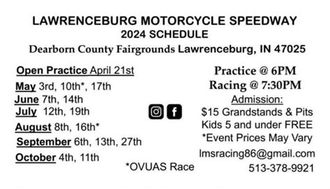 Lawrenceburg Speedway 2024 Schedule - Amye Madlen