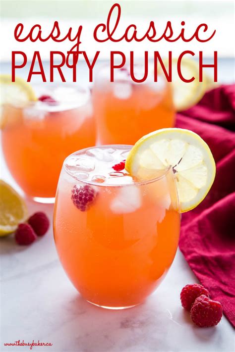 Fruity Punch Recipe - Great for Parties! - The Busy Baker