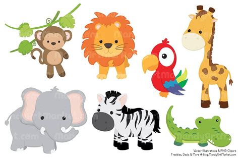 Cute Baby Forest Animals Clip Art - Animals World