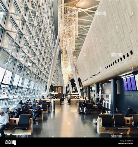 Inside view of Zurich Airport, Switzerland, waiting area Stock Photo ...