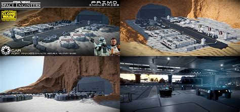 Star Wars The Clone Wars GAR Fort Anaxes : r/spaceengineers