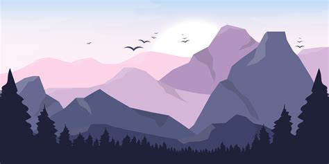 Mountain beautiful landscape background vector design illustration ...