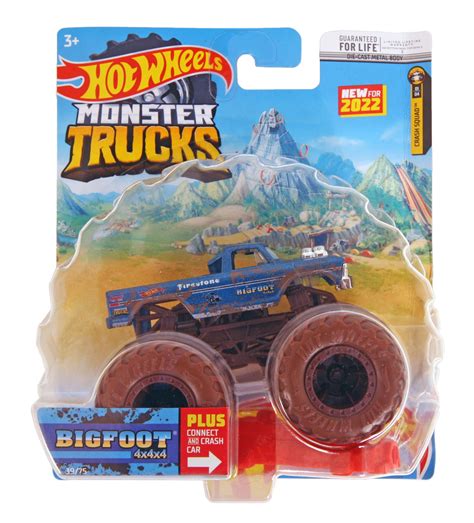 Bigfoot 4X4 HJN91-9993 1:64 Scale HOT WHEELS BIGFOOT® Muddy Version ...