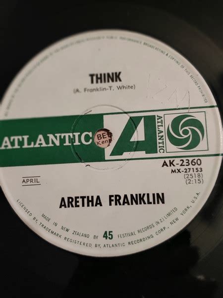 Aretha Franklin – Think (Vinyl) - Discogs