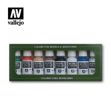 Vallejo Paint 17ml Bottle Wargame Basics Model Color Paint Set (8 ...