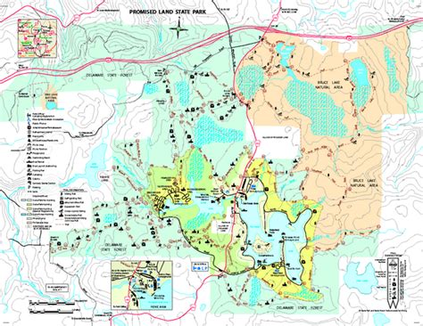 Promised Land State Park map - Greentown PA 18426-9735 • mappery