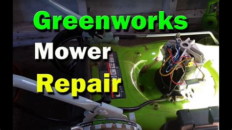 Greenworks Electric Lawn Mower Repair - Mower resets breaker does not ...