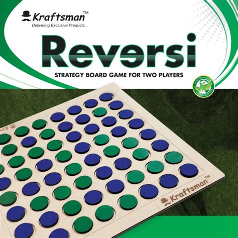 Wooden Reversi Board Game | 2 Players Board Game for All Age Groups