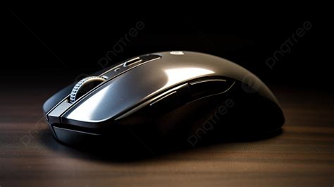 Black Computer Mouse On A Dark Background, Computer Mouse Picture ...