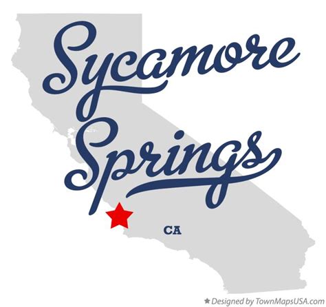 Map of Sycamore Springs, CA, California