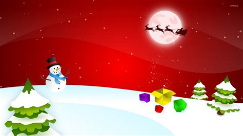 Santa Claus on the magical Christmas Eve wallpaper - Holiday wallpapers ...