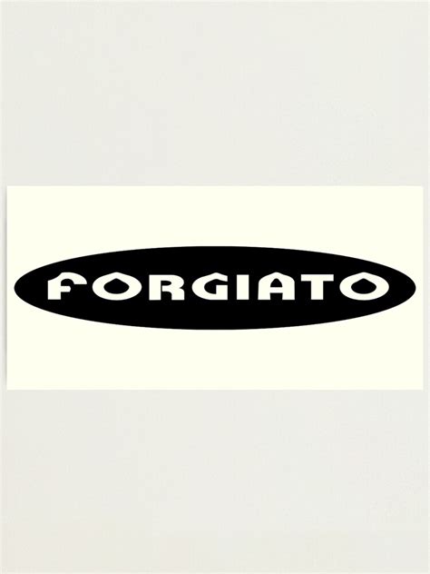 "forgiato logo" Photographic Print for Sale by algunivaros | Redbubble