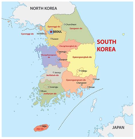 Korean Peninsula On World Map