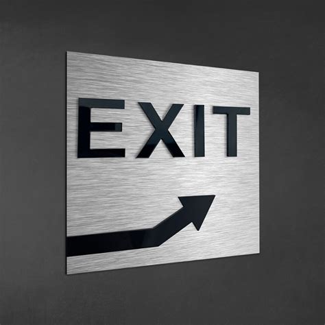 Exit This Way Sign Emergency Signs Arrow / Bullet Signage - Etsy