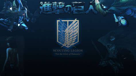 Download Scouting Legion Attack On Titan Logo Wallpaper | Wallpapers.com