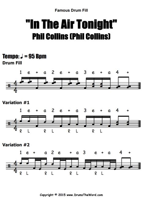 "In The Air Tonight" (Phil Collins) Drum Solo - Free Video Drum Lesson ...