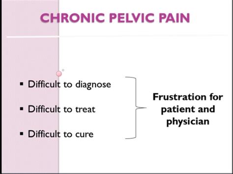 Chronic pelvic pain