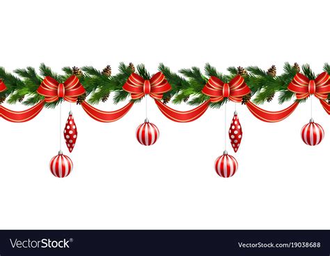 Christmas border Royalty Free Vector Image - VectorStock