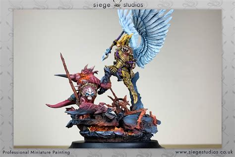 Sanguinius, Primarch of the Blood Angels (w/ diorama base) from Forge ...