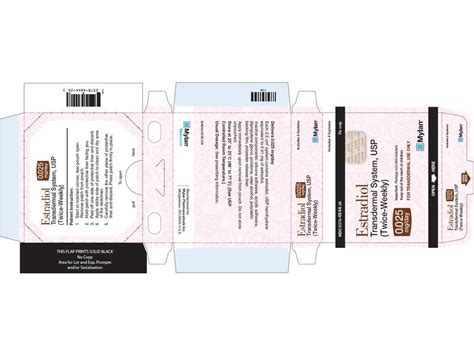 Estradiol Transdermal System, 0.025 mg/day, Mylan, Inc. (RX ...