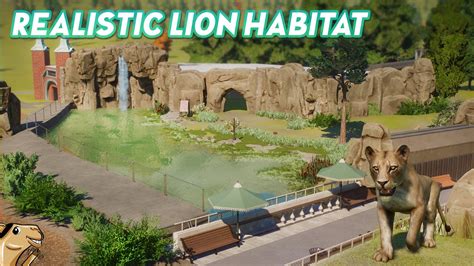 Hyper Realistic Lion Habitat Concept 2022 - Planet Zoo Speedbuild - YouTube