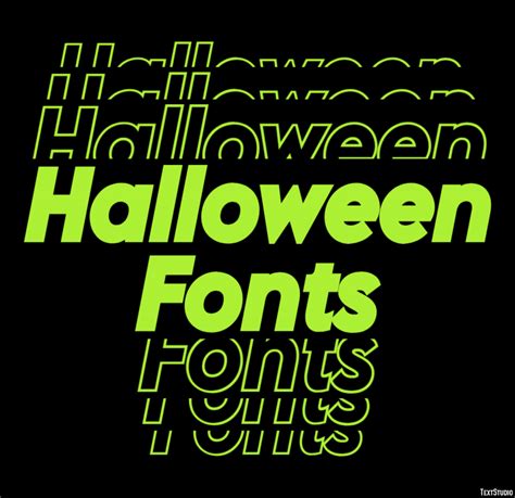 Halloween Fonts Text Effect and Logo Design Font