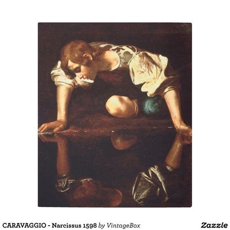 CARAVAGGIO - Narcissus 1598 Metal Print - Gift Idea | Caravaggio, Art ...