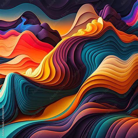 horizontal colorful abstract wave background with dark salmon, Vector ...