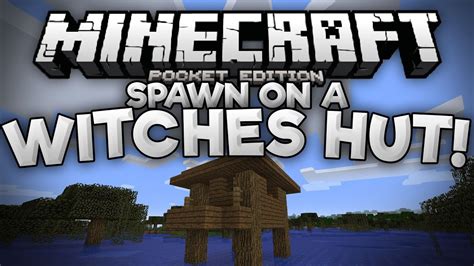 SPAWN ON A WITCHES HUT SEED!!! - Epic MCPE Seed - Minecraft PE (Pocket ...