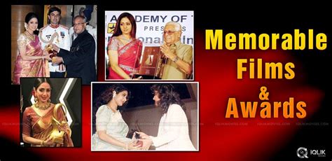 Sridevi's memorable films & awards list