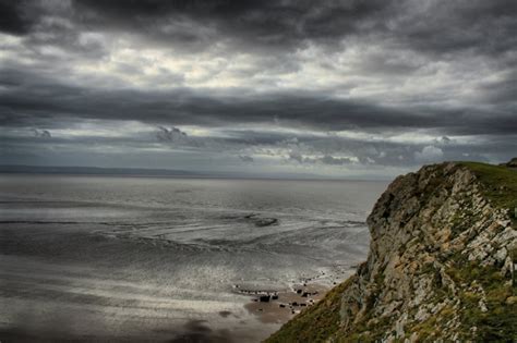 Brean Beach - Photo "Cliff at Brean Down" :: British Beaches