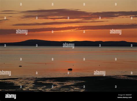 Morecambe Bay sunset sky Stock Photo - Alamy