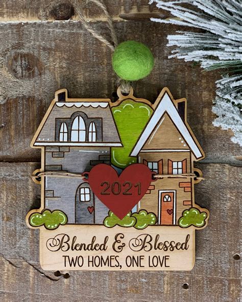 Instant Digital Download Blended Family Ornament Svg File, for ...