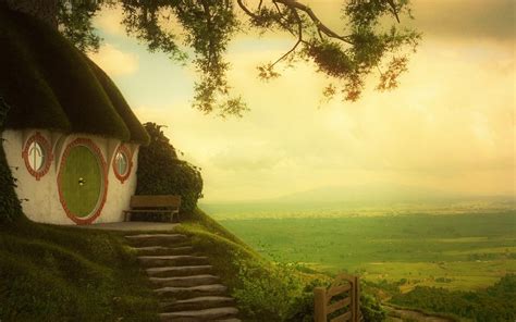 the, Shire, The, Lord, Of, The, Rings, Art, Movie, House Wallpapers HD ...