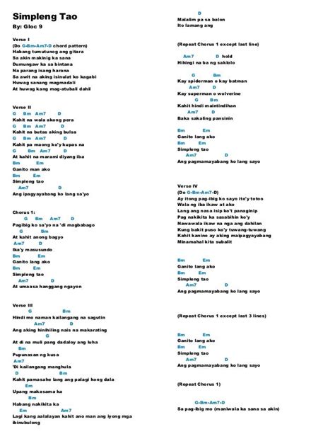 Your Song Lyrics And Chords Parokya Ni Edgar - Sheet and Chords Collection