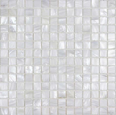 White Mother of Pearl Tile Mosaic 4/5" Tiles Backsplash for Kitchen and ...