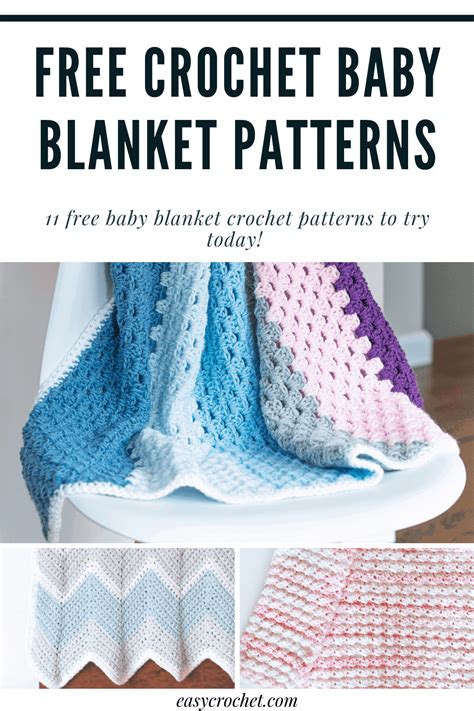 Cute, Free & Easy Crochet Baby Blanket Patterns - EasyCrochet.com