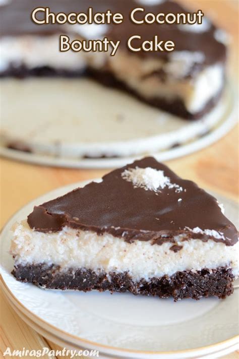 Chocolate coconut bounty cake | Amira's Pantry