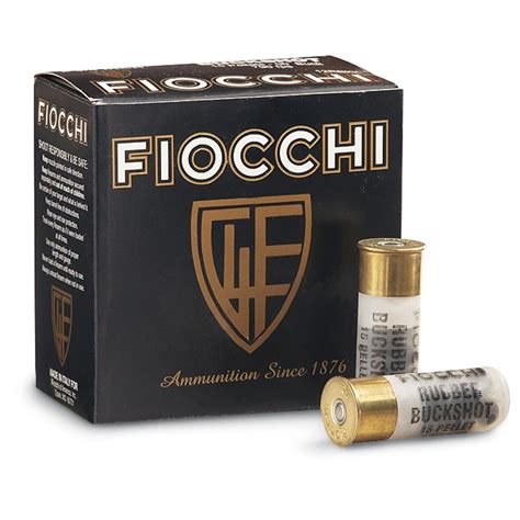 Fiocchi, 2 3/4", 12 Gauge, Rubber Buckshot, 250 Rounds - 120852, 12 ...