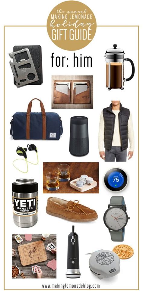 Best Gifts for Him (Holiday Gift Guide) - Making Lemonade