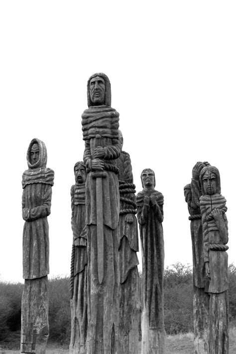 Statues in Wat Tyler Country Park, Essex, UK | Country park, Leaning ...