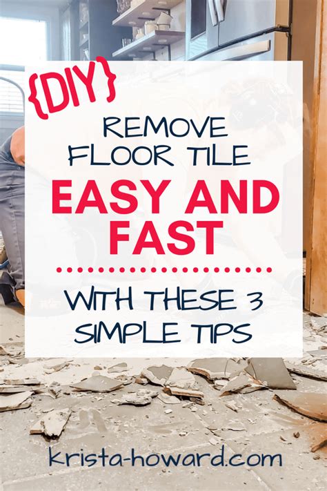 3 Simple Steps for DIY Tile Removal - Krista Howard Blog