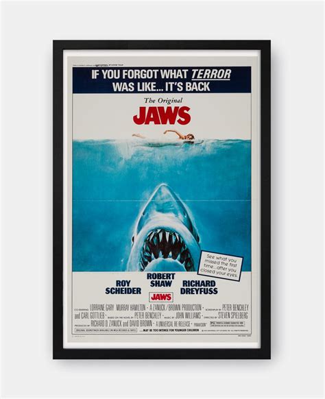 Jaws (1975) Movie Poster - The Curious Desk