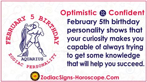 February 5 Zodiac (Aquarius) Horoscope Birthday Personality and Lucky ...